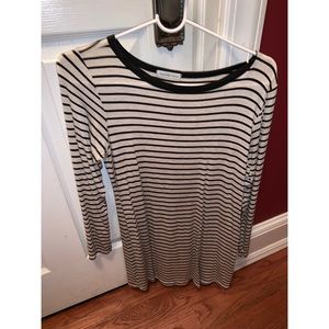 Long sleeve striped dress